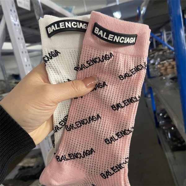 Balenciaga ソックス バレンシアガ 韓国 ブランド コピー 靴下 2点セット 激安 ソックス ブランド フットカバー スニーカーインハイソックス 涼しい ムレない おしゃれ 綿 春夏 靴下パロディ靴下 韓国 安い