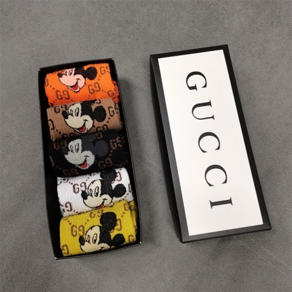 Gucci グッチソックス ブランド スポーツ コピールームソックス 冬秋韓国 冷えとりくつした 冷え性対策グッズ 靴下 ソックス ハイブランド あったかグッズ 