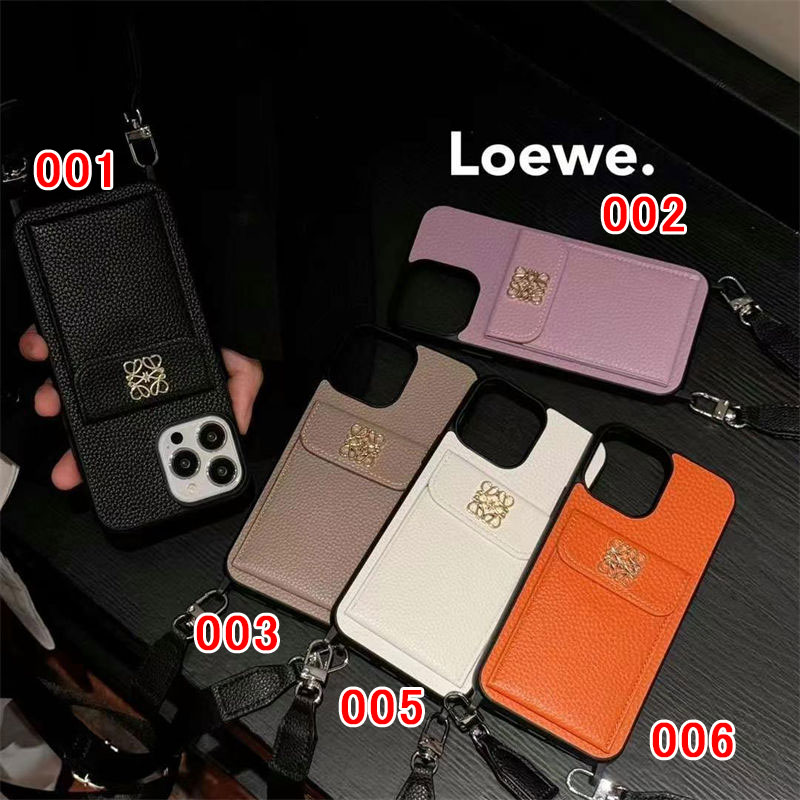 LOEWE アイフォン15 plus 14pro 16 pro maxブランドケース