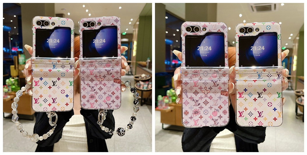 Lv ルイヴィトンブランド Samsung Z flip 6 5 4スマホカバー 流行りかわいい